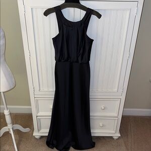 Calvin Klein Charcoal Grey Long Gown